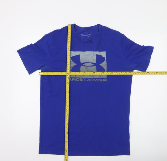 Under Armour Men's Blue HeatGear Graphic Sports T-Shirt Size M