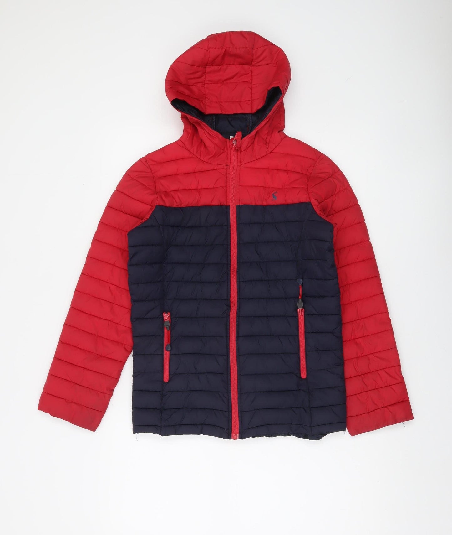 Joules Boys Red and Blue Hooded Puffer Jacket 11-12 Years
