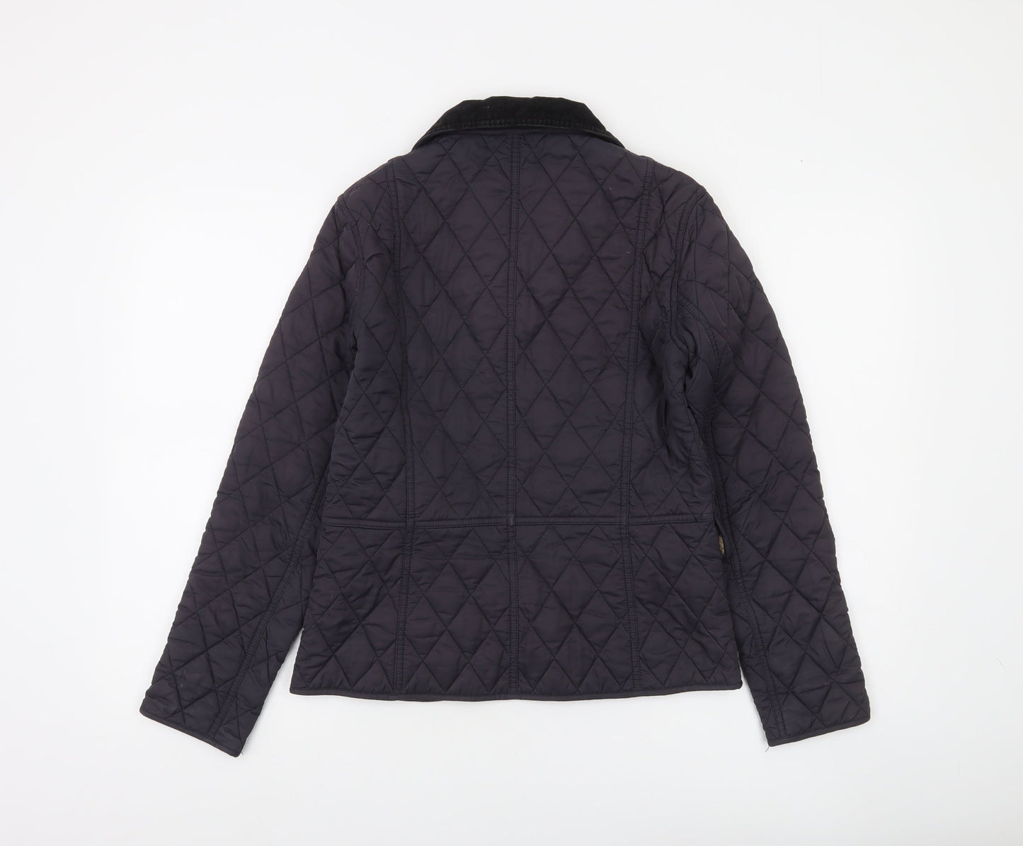 Barbour Womens Blue Quilted Mid-Length Jacket Size 8
