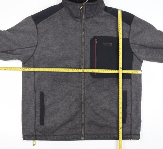 Regatta Men's Grey XXL Softshell Outdoor Jacket Full Zip Fleece Lined