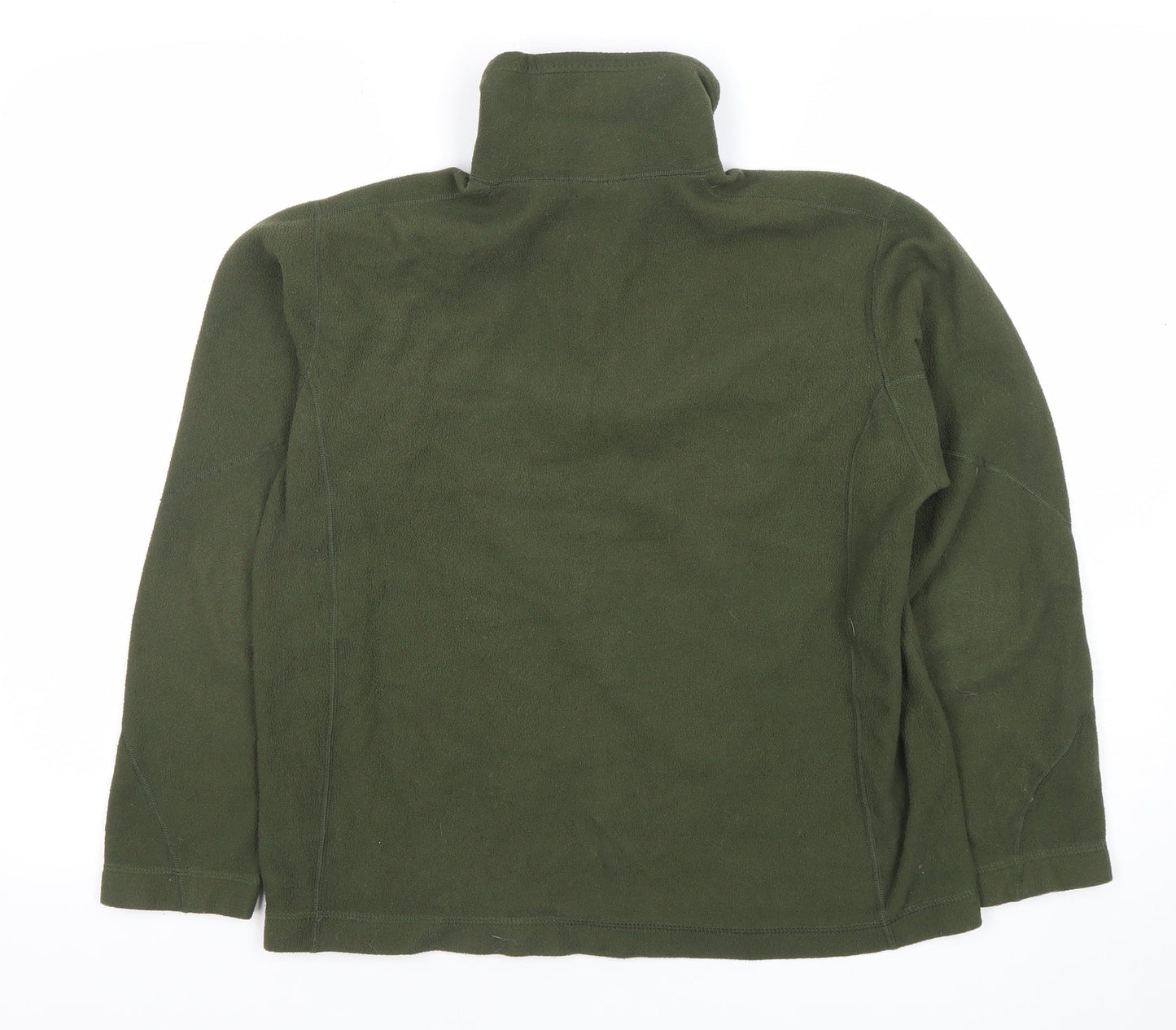 Patagonia Women's Green Fleece Pullover Sweatshirt M 1/4 Zip Outdoor Layer