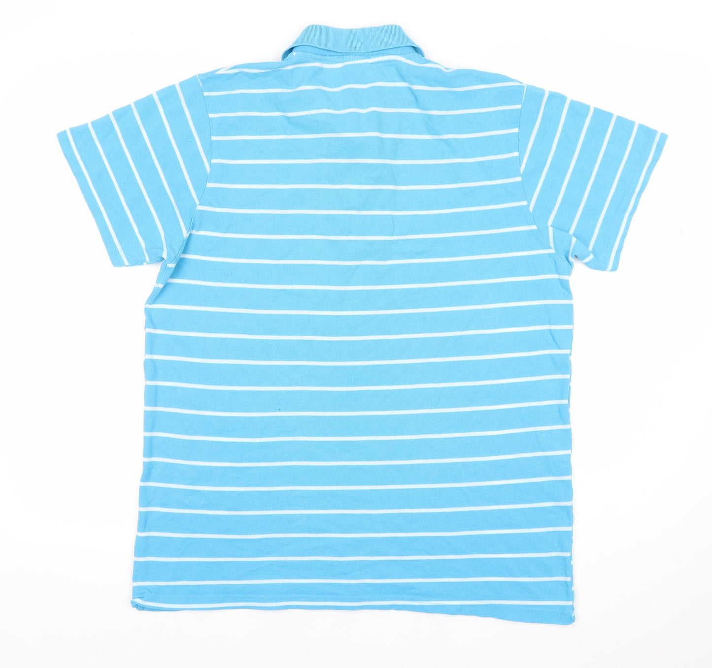 Lacoste Men's Blue Striped Cotton Short Sleeve Polo Shirt XL