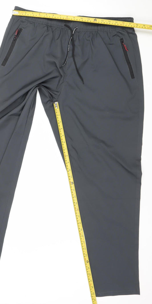 KESPORIS Men's Black 2XL Jogger Trousers Quick Dry Activewear