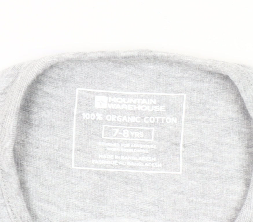 Mountain Warehouse Girls Pink Cat Print Cotton Long Sleeve Skater Dress 7-8 Years