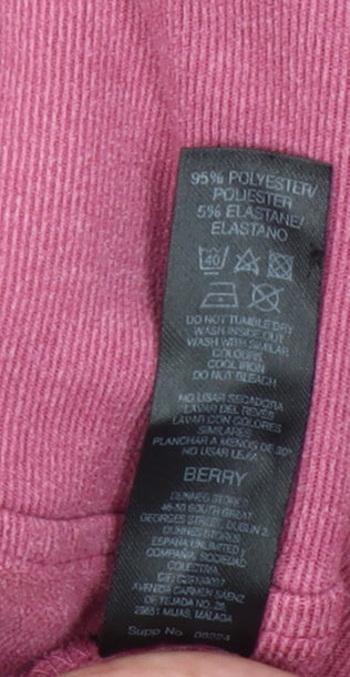 Additional view of Dunnes Women Berry Hoodie Large Polyester Blend Pullover