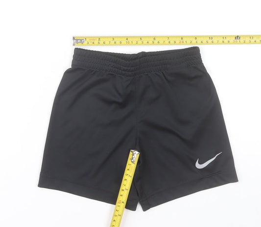 Nike Boys Black Dri-Fit Athletic Sports Shorts 3-4 Years