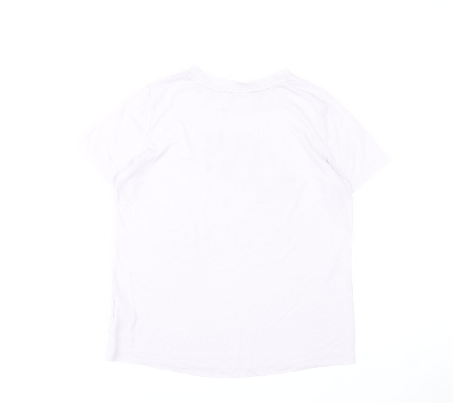 Nike Women's White Short Sleeve Sports T-Shirt Size M