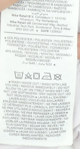 Nike Women's White Short Sleeve Sports T-Shirt Size M