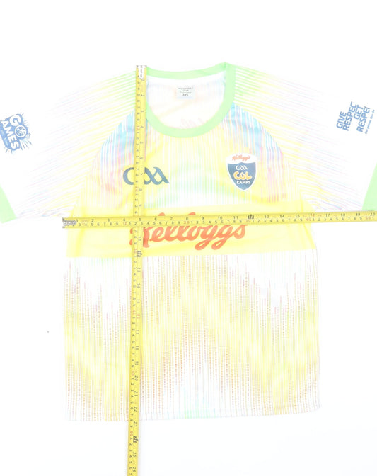 MCSPORT Boys Multicoloured Short Sleeve GAA Kellogg’s T-Shirt 3 Years