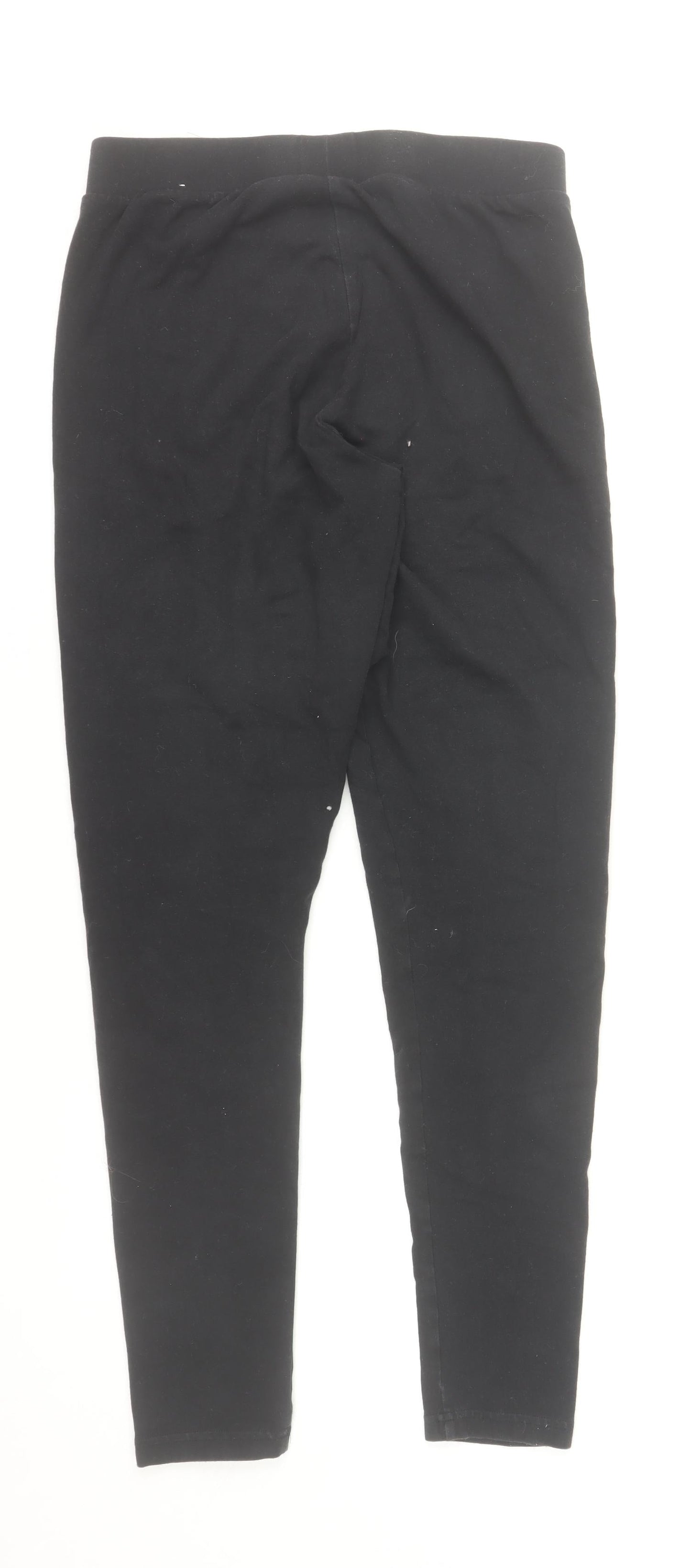 Adidas Women's Black Cotton Stretch Ankle Leggings Size 12
