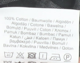 Jack & Jones Men's Green Checked Flannel Long Sleeve Shirt Size L 42 Button-Up