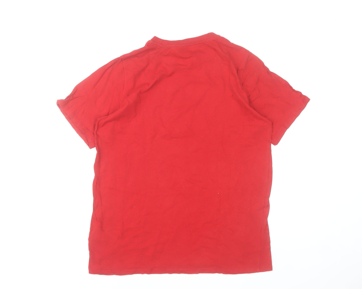 Nike Boys Red 'Just Do It' Graphic T-Shirt XL 13-15 Years Athletic Fit