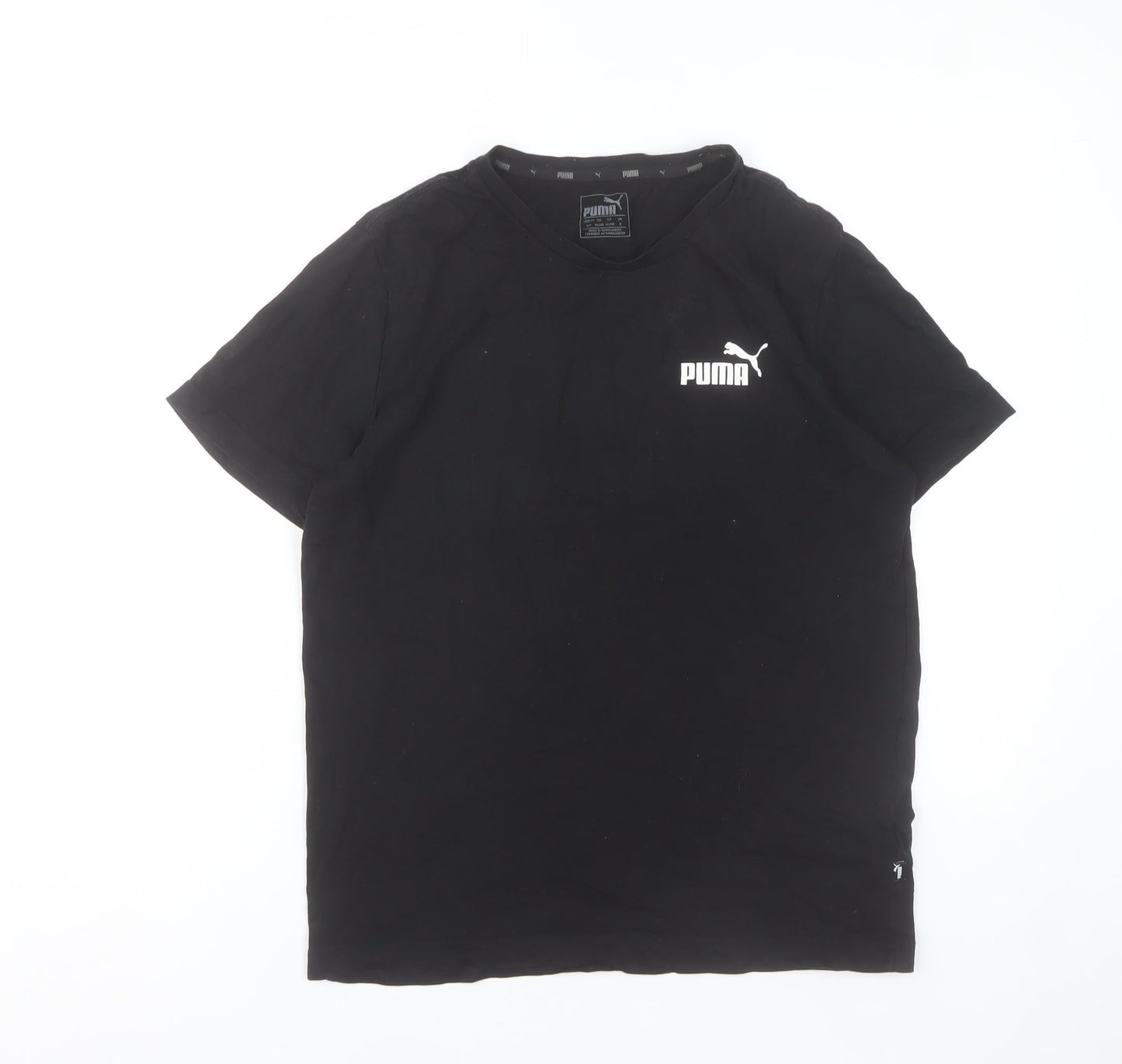 Puma Women’s Black Small Basic Cotton Sports T-Shirt