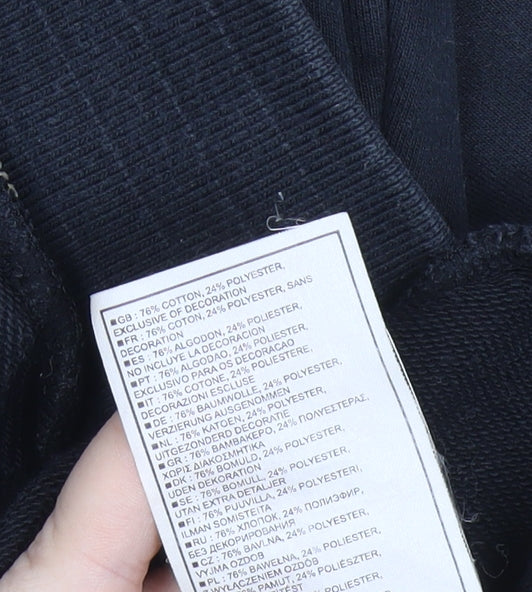 Nike Mens Black XL Pullover Hoodie MUFC Embroidered Sportswear