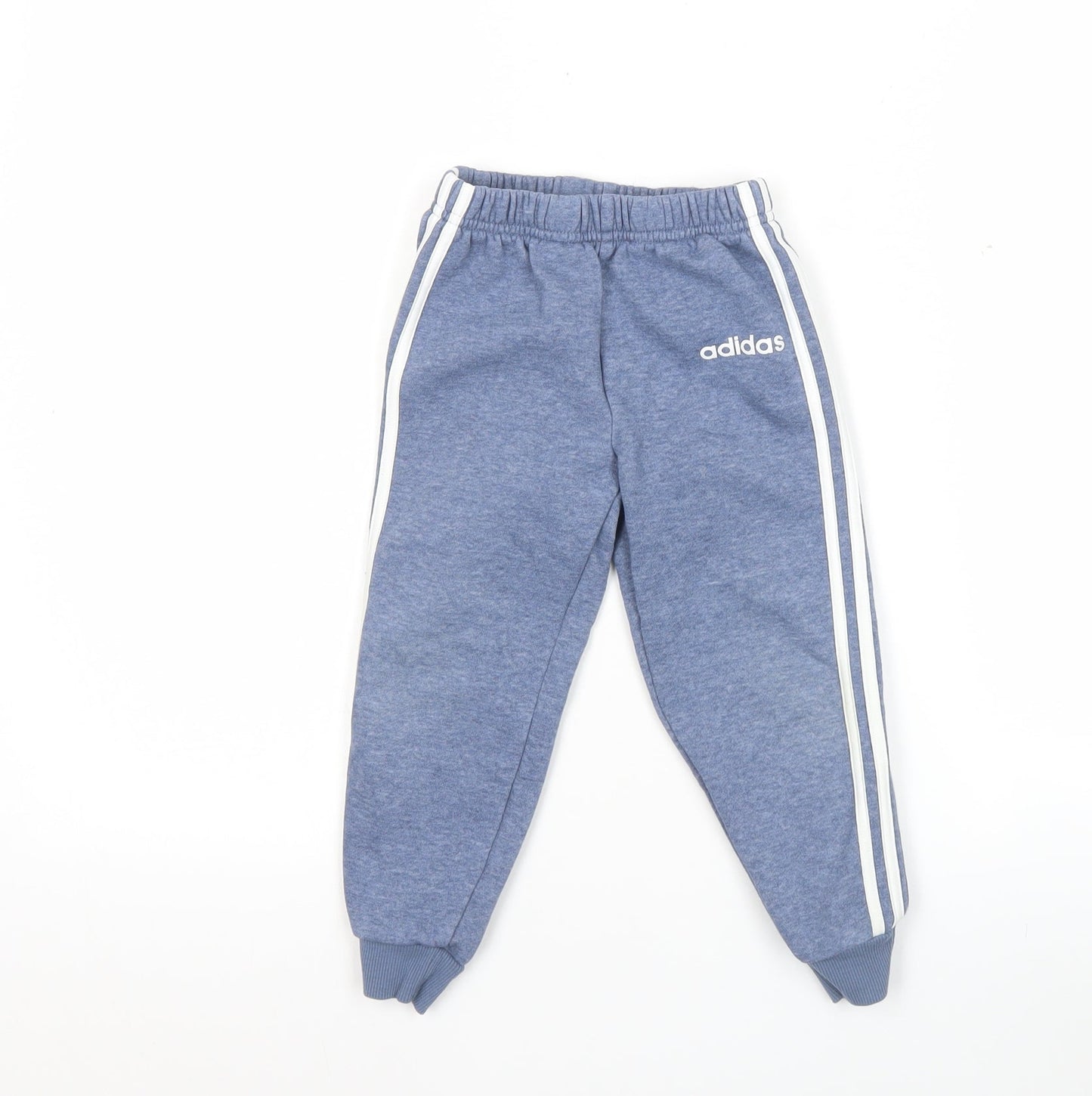 Adidas Boys Blue Jogger Sweatpants 2-3 Years Cotton Blend Activewear