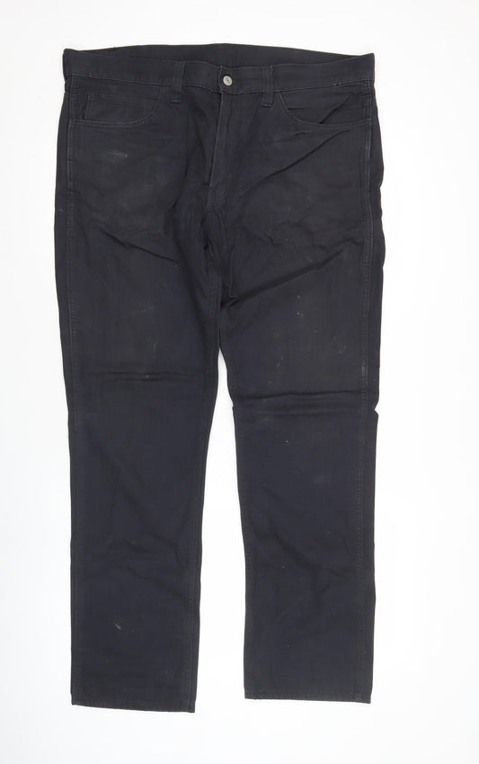 Levi's 511 Men's Black Slim Straight Jeans W38 L32 Cotton Denim