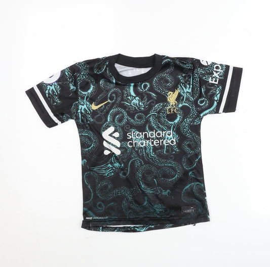 Nike Boys Liverpool Black Dragon Football Dri-Fit Jersey 4 Years