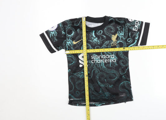 Nike Boys Liverpool Black Dragon Football Dri-Fit Jersey 4 Years