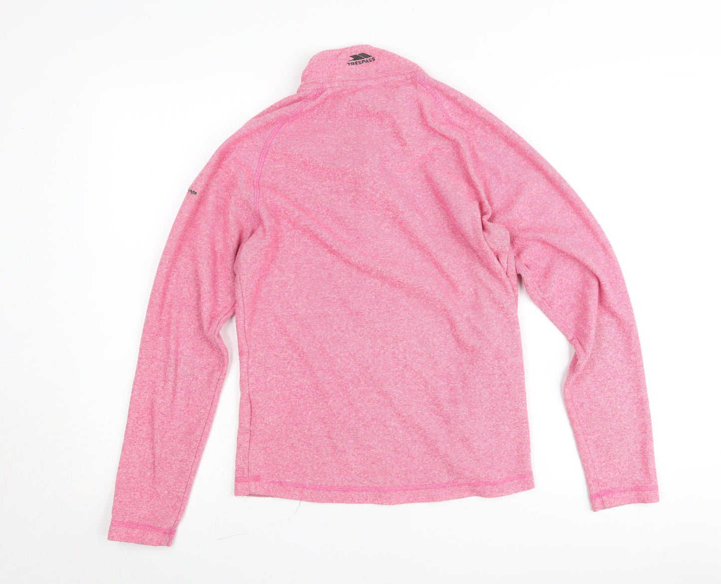 Trespass Women's Pink Fleece Pullover Sweatshirt UK 12 Medium 1/2 Zip