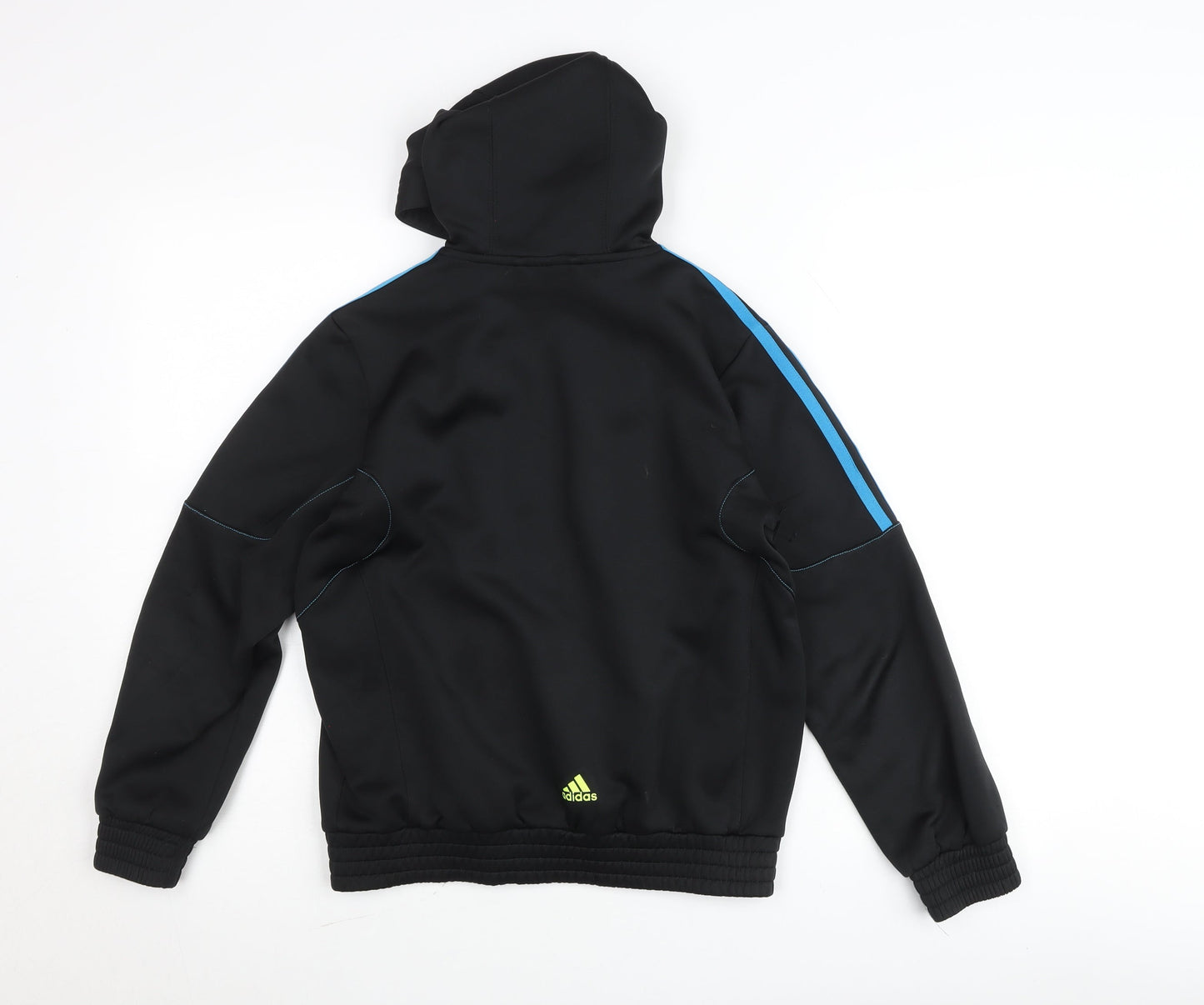Adidas Boys Black Predator Track Hoodie Jacket 7 Years Full Zip Lightweight