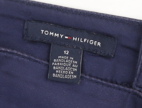 Tommy Hilfiger Women's Blue Striped Pencil Skirt Size 12