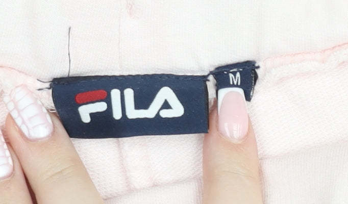 FILA Women's Pink Sweat Shorts Size M | Casual Activewear Gym