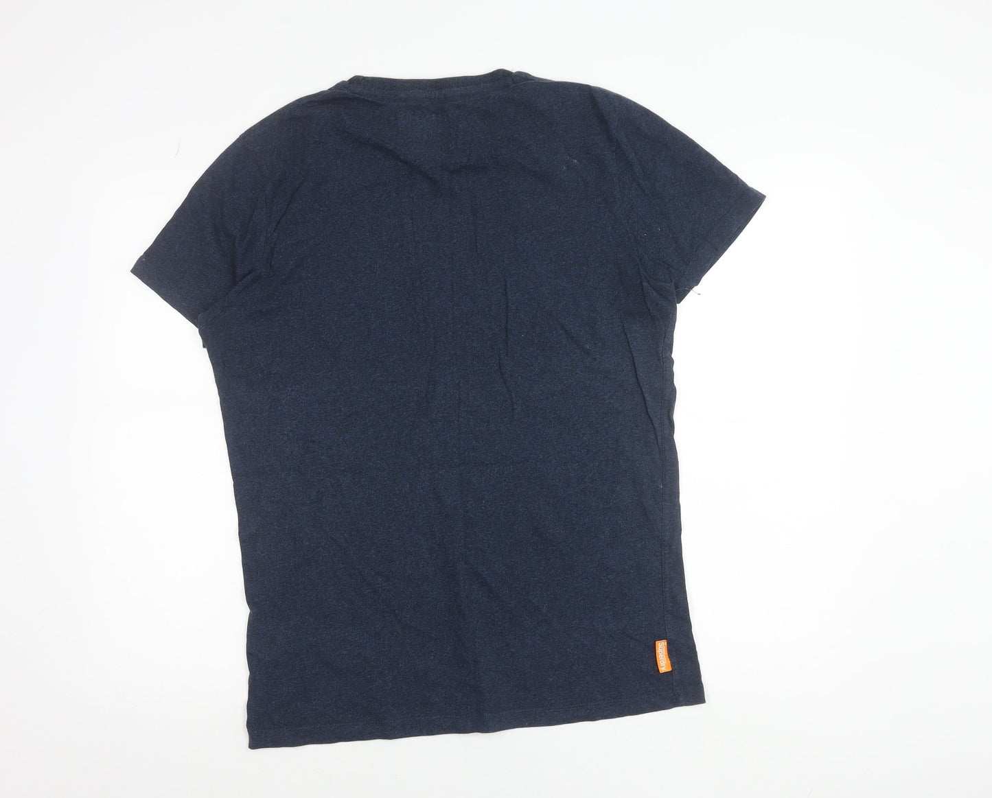 Superdry Men Blue Large Vintage Orange Label Slim Fit T-Shirt