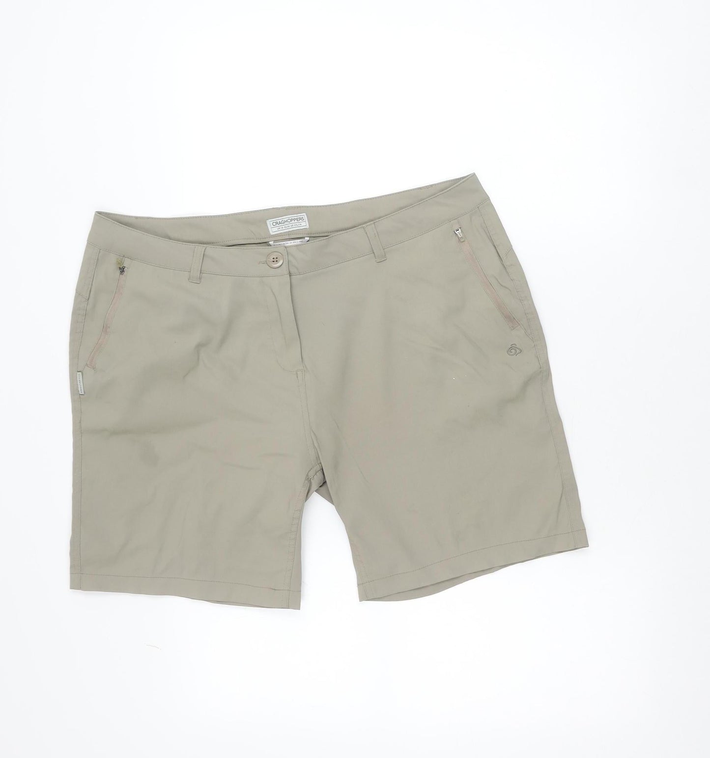 Craghoppers Women Beige Size 18 Cargo Shorts Quick Dry Stretch