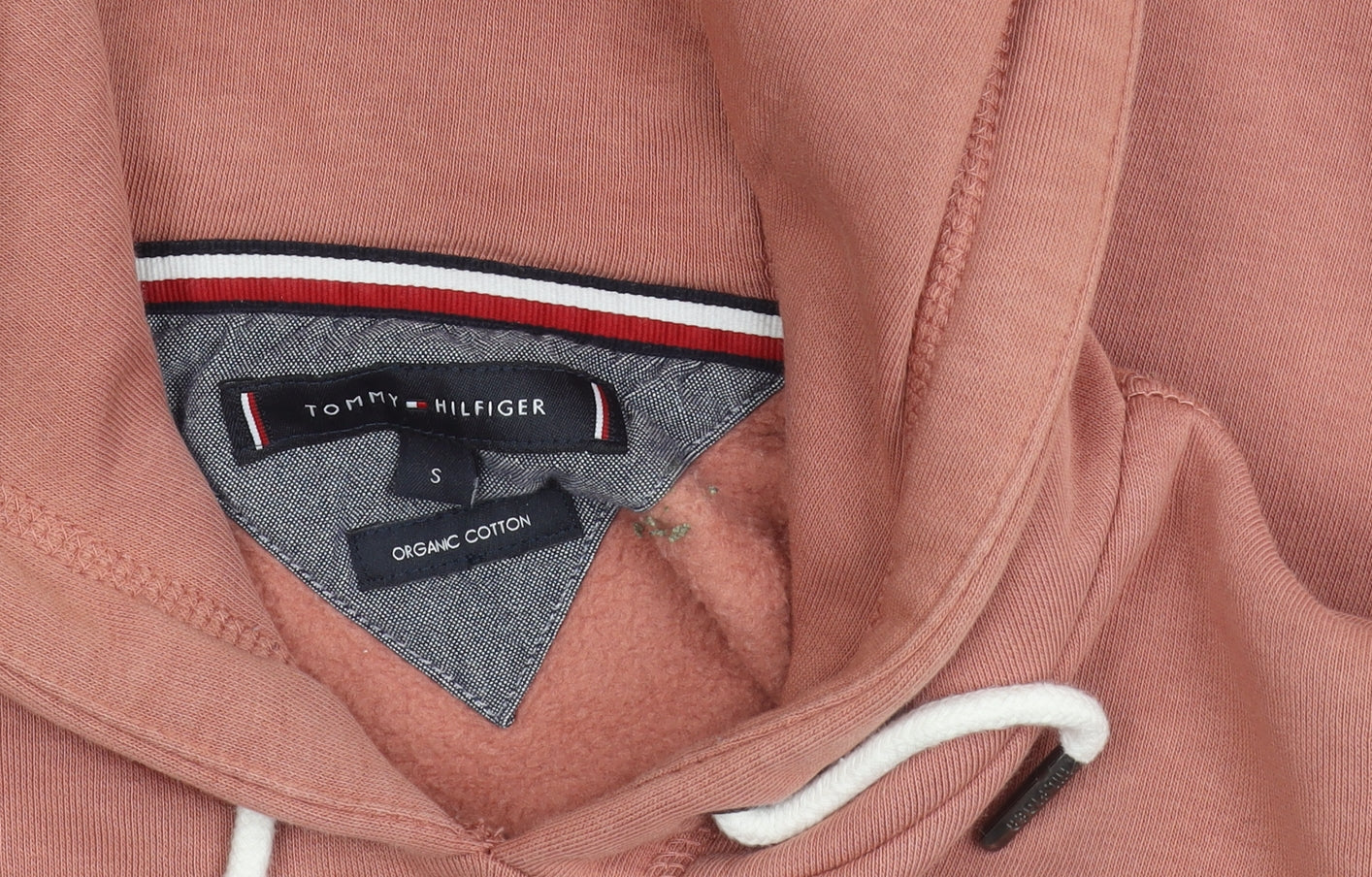 Tommy Hilfiger Women’s Pink Pullover Hoodie Small Cotton Blend