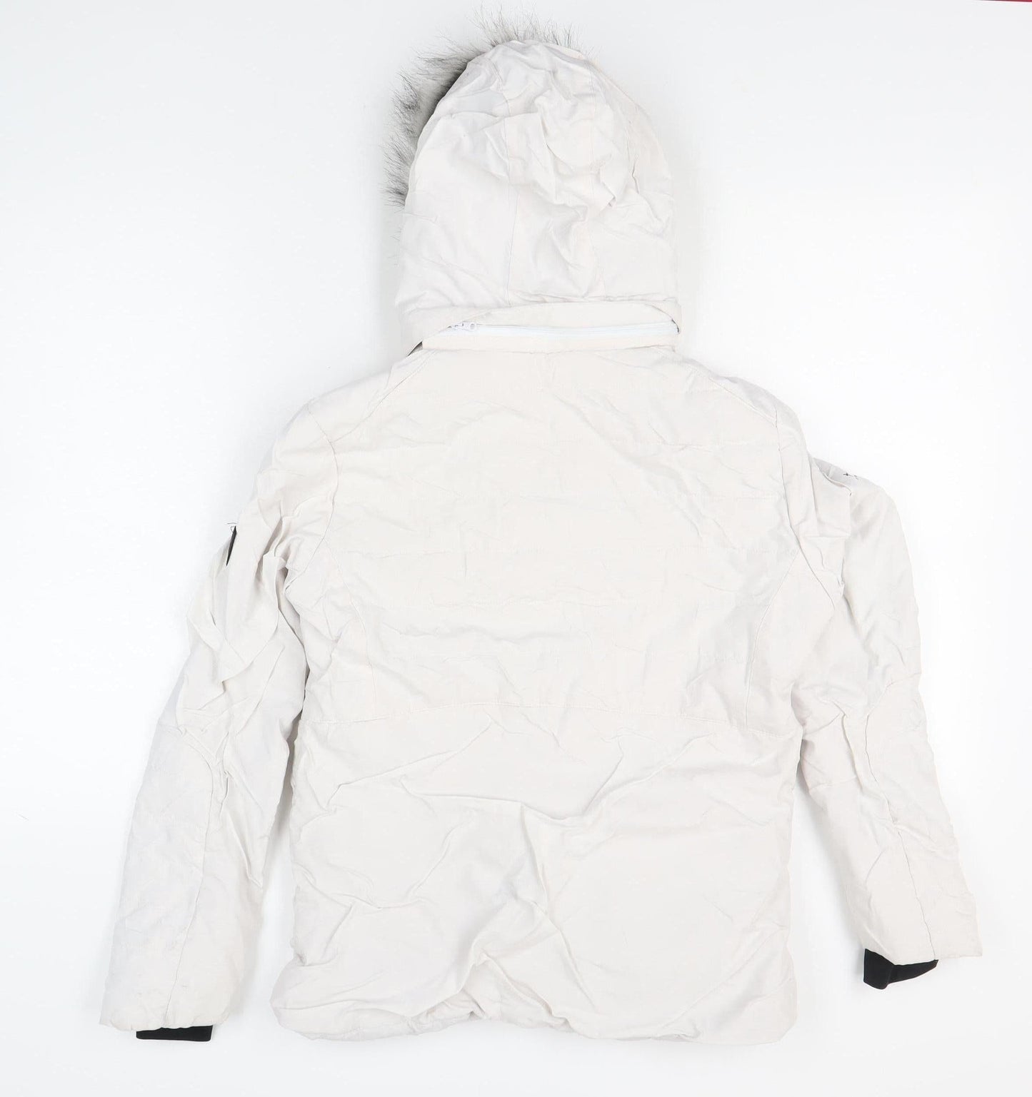 Trespass Womens Ivory Waterproof Ski Jacket UK 12 Winter Hooded Coat