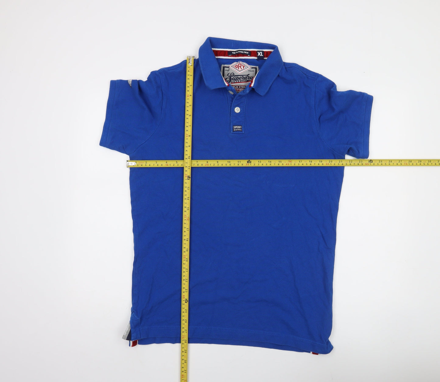 Superdry Men's Blue Classic Polo Shirt XL Cotton Casual Logo