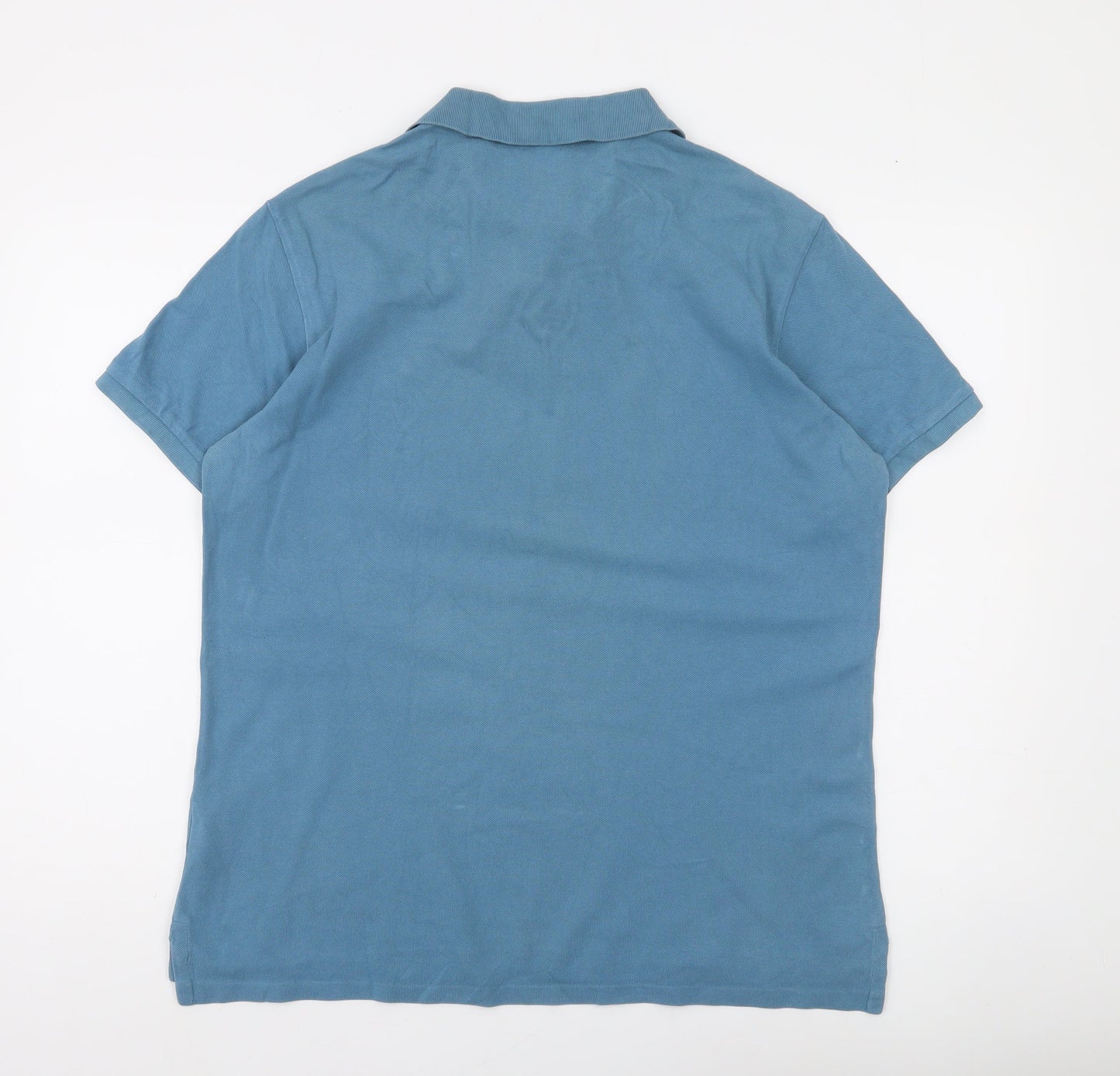 Ralph Lauren Men’s Blue Custom Fit Polo Shirt Size L Short Sleeve Cotton