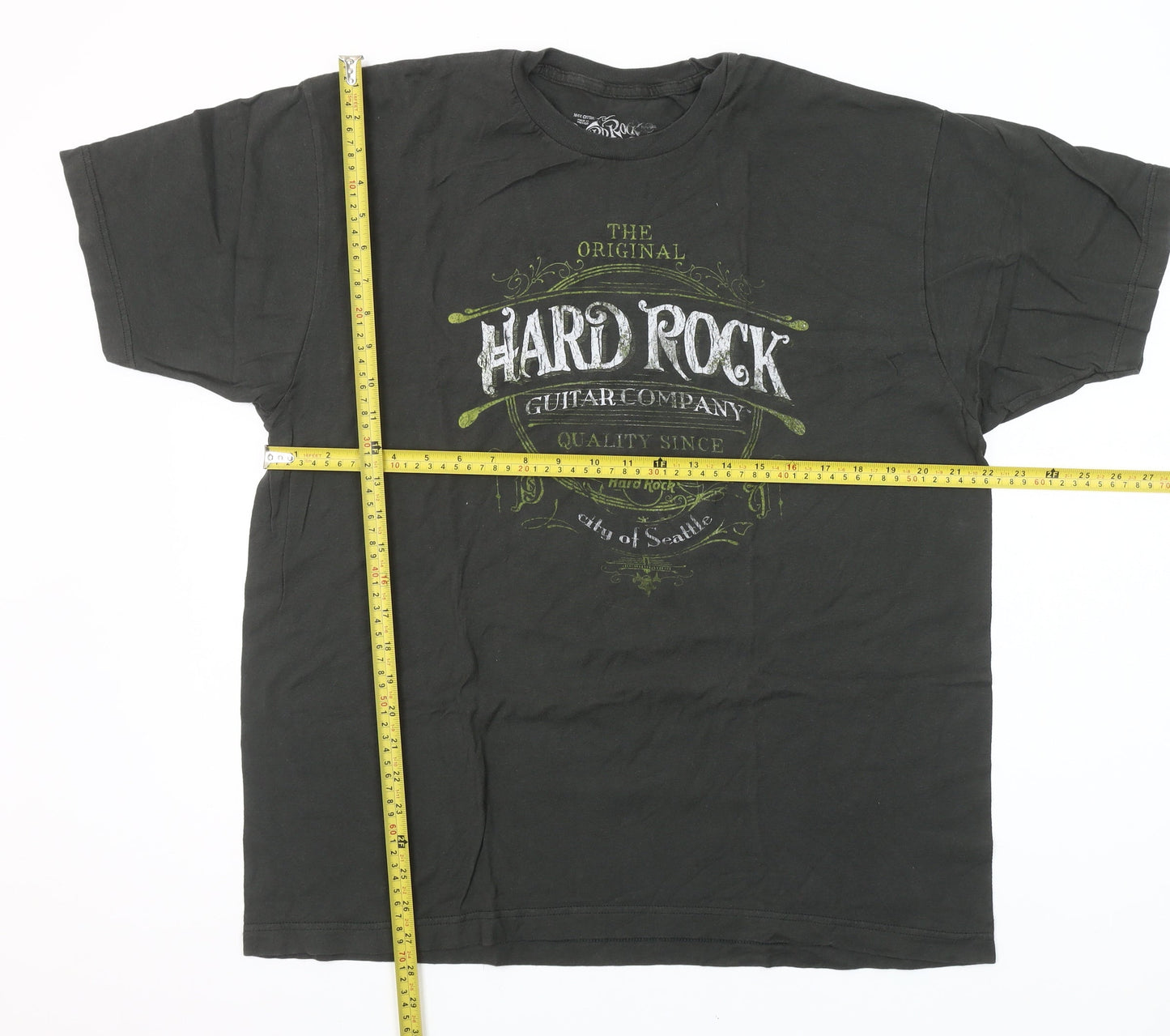 Hard Rock Men’s Black XL Graphic Guitar Company T-Shirt