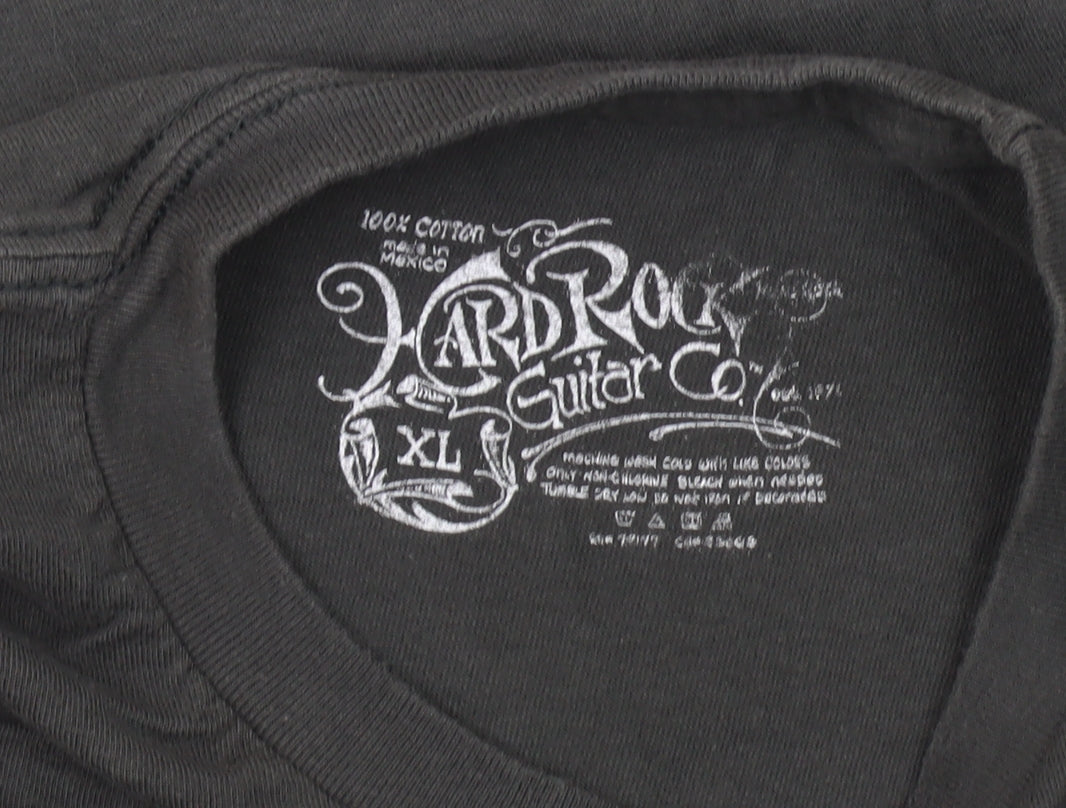 Hard Rock Men’s Black XL Graphic Guitar Company T-Shirt