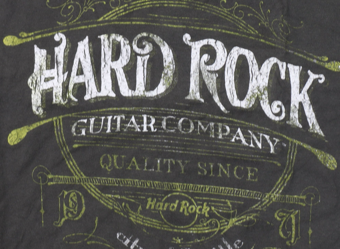 Hard Rock Men’s Black XL Graphic Guitar Company T-Shirt