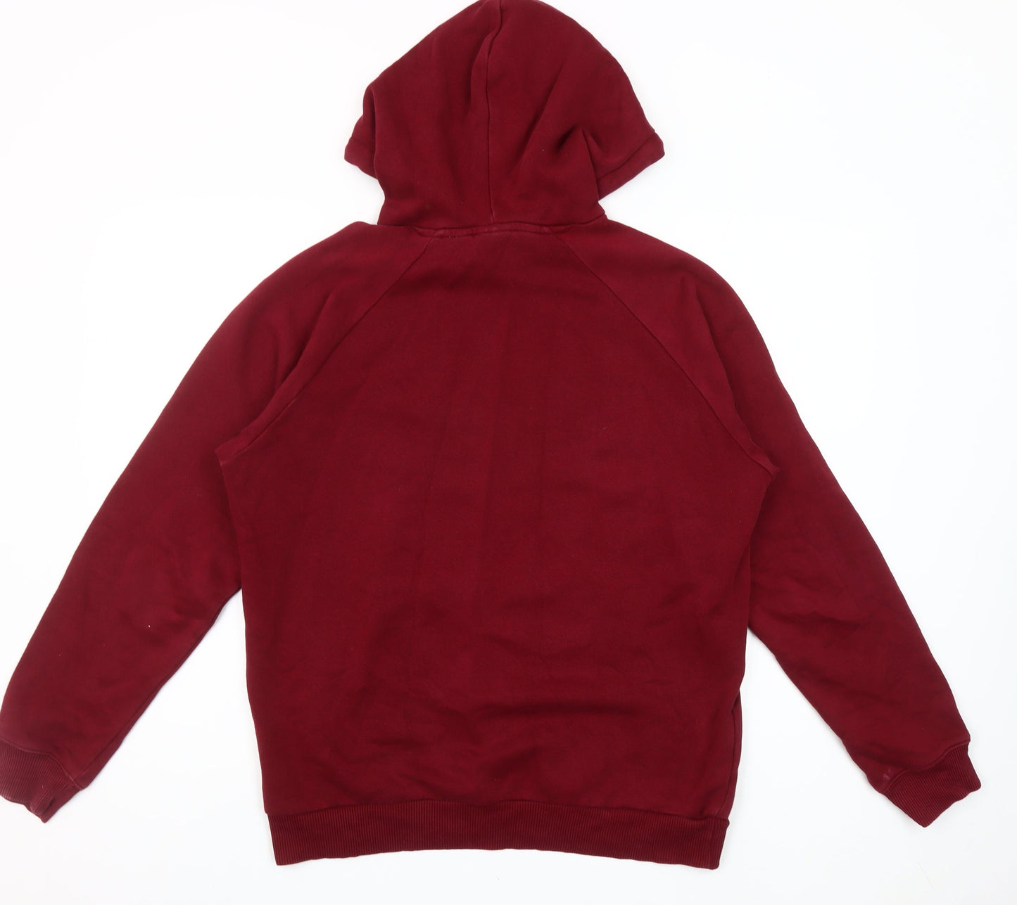 Adidas Womens Burgundy Hoodie Size M Pullover Hooded Sweatshirt