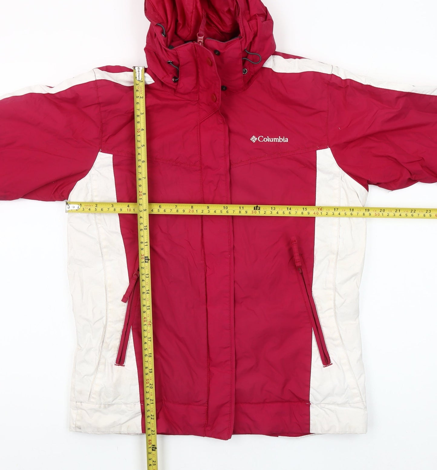 Columbia Women's Pink Ski Jacket Hooded Water Resistant S Regular Fit