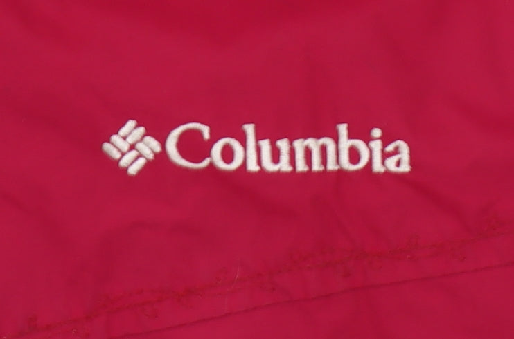 Columbia Women's Pink Ski Jacket Hooded Water Resistant S Regular Fit