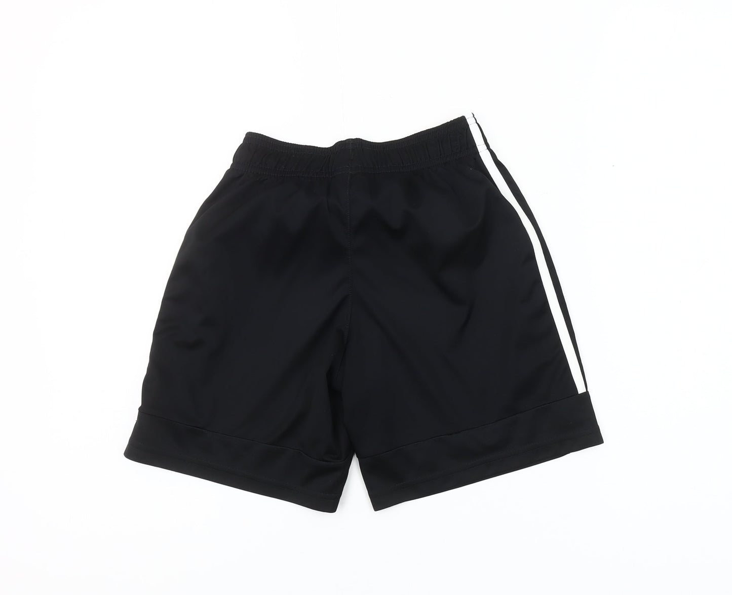 Adidas Boys Black 11-12 Years Athletic Sports Shorts