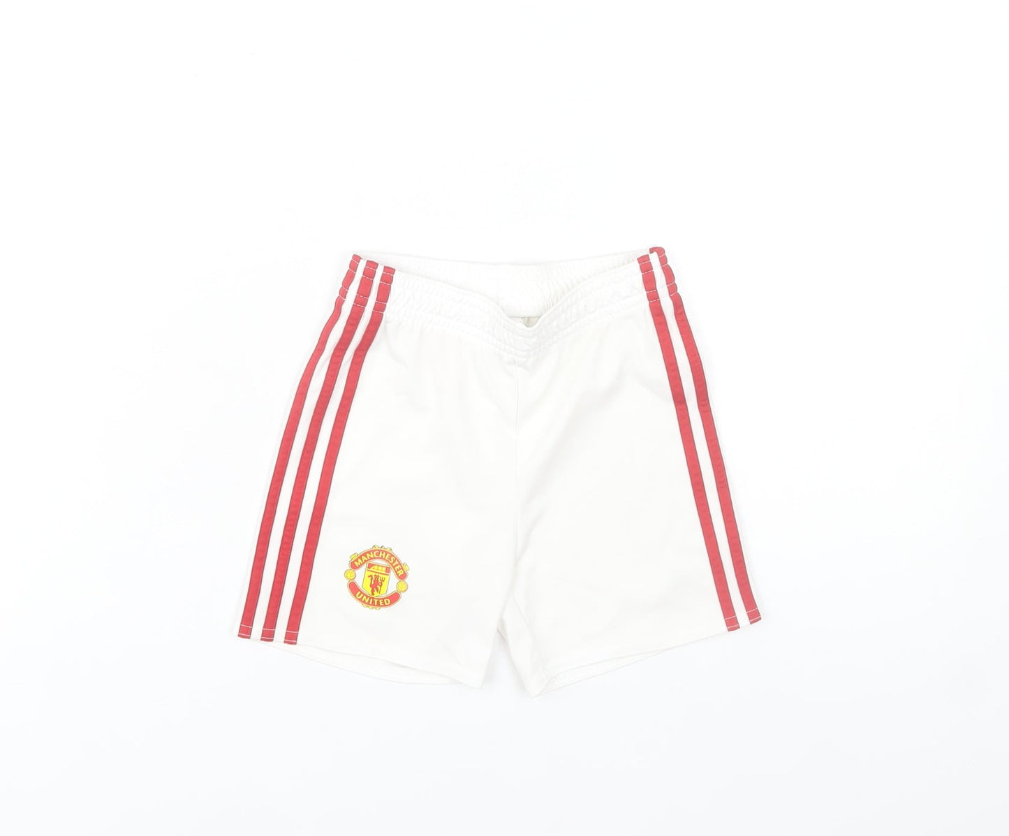 Adidas Boys White Manchester United Athletic Shorts 12-18 Months