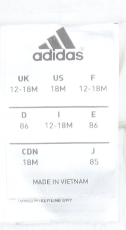 Adidas Boys White Manchester United Athletic Shorts 12-18 Months