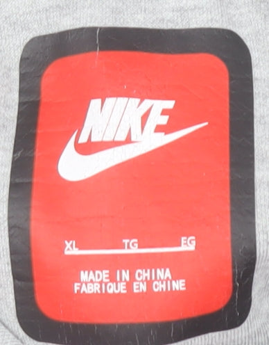 Nike Men's Grey Full Zip Hoodie XL Regular Fit