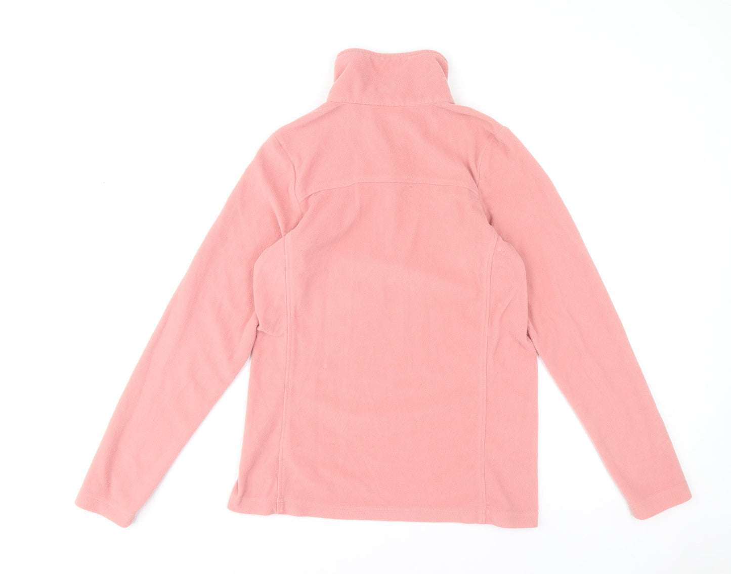 Columbia Women Pink Fleece 1/4 Zip Pullover Sweatshirt Size S