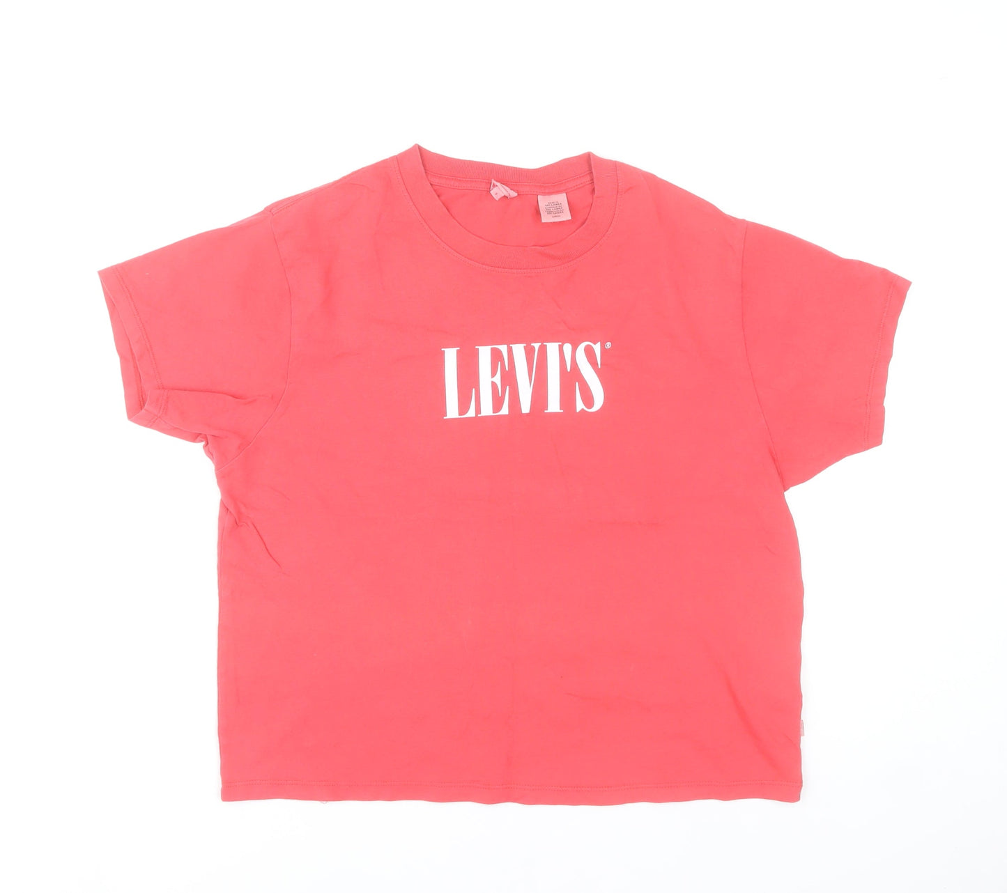 Levi's Womens Pink Short Sleeve Cotton T-Shirt Size S