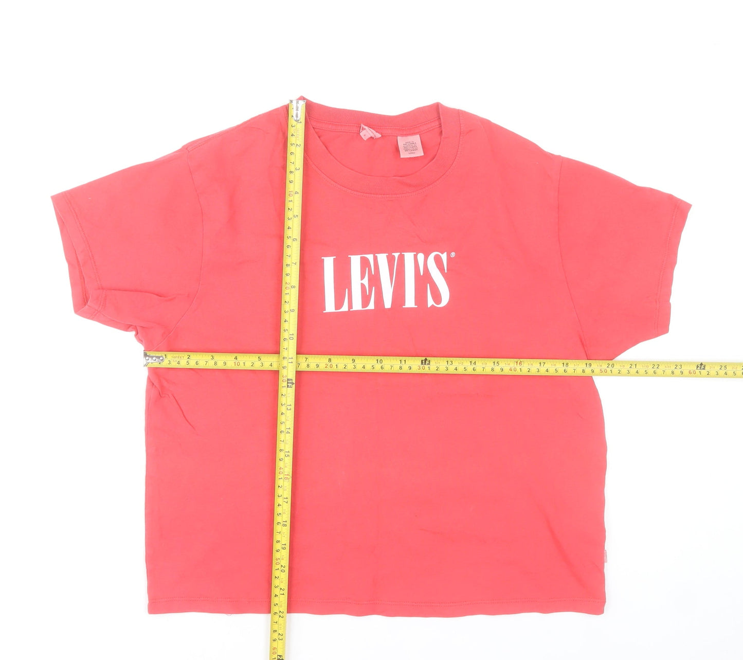 Levi's Womens Pink Short Sleeve Cotton T-Shirt Size S