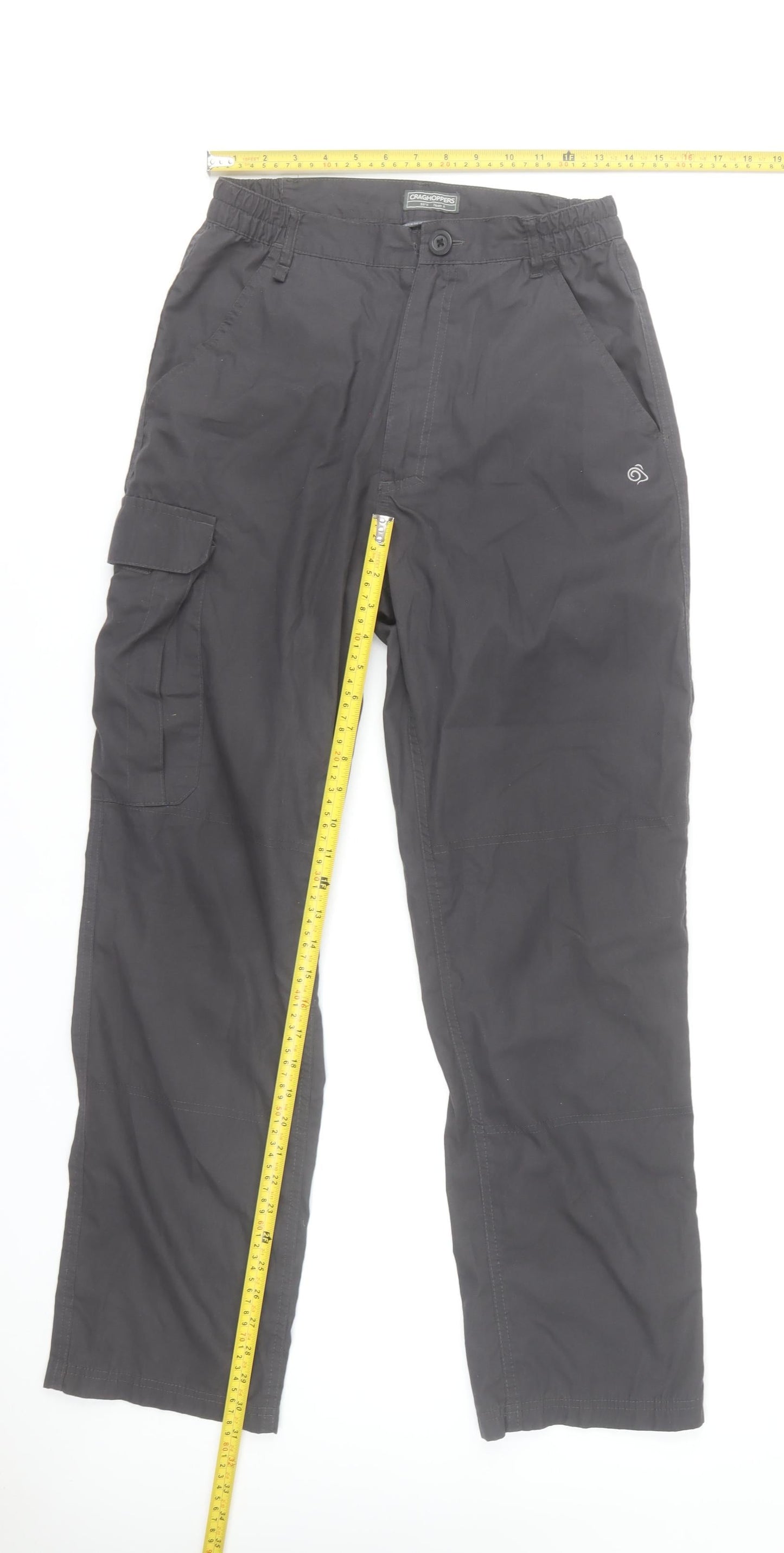Craghoppers Men's Black 30R Cargo Trousers Quick Dry Travel Pants
