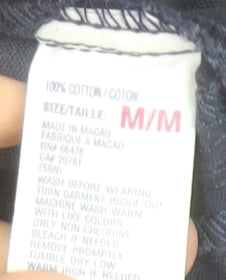 Tommy Hilfiger Women's Blue Collared Cotton Long Sleeve Pullover M