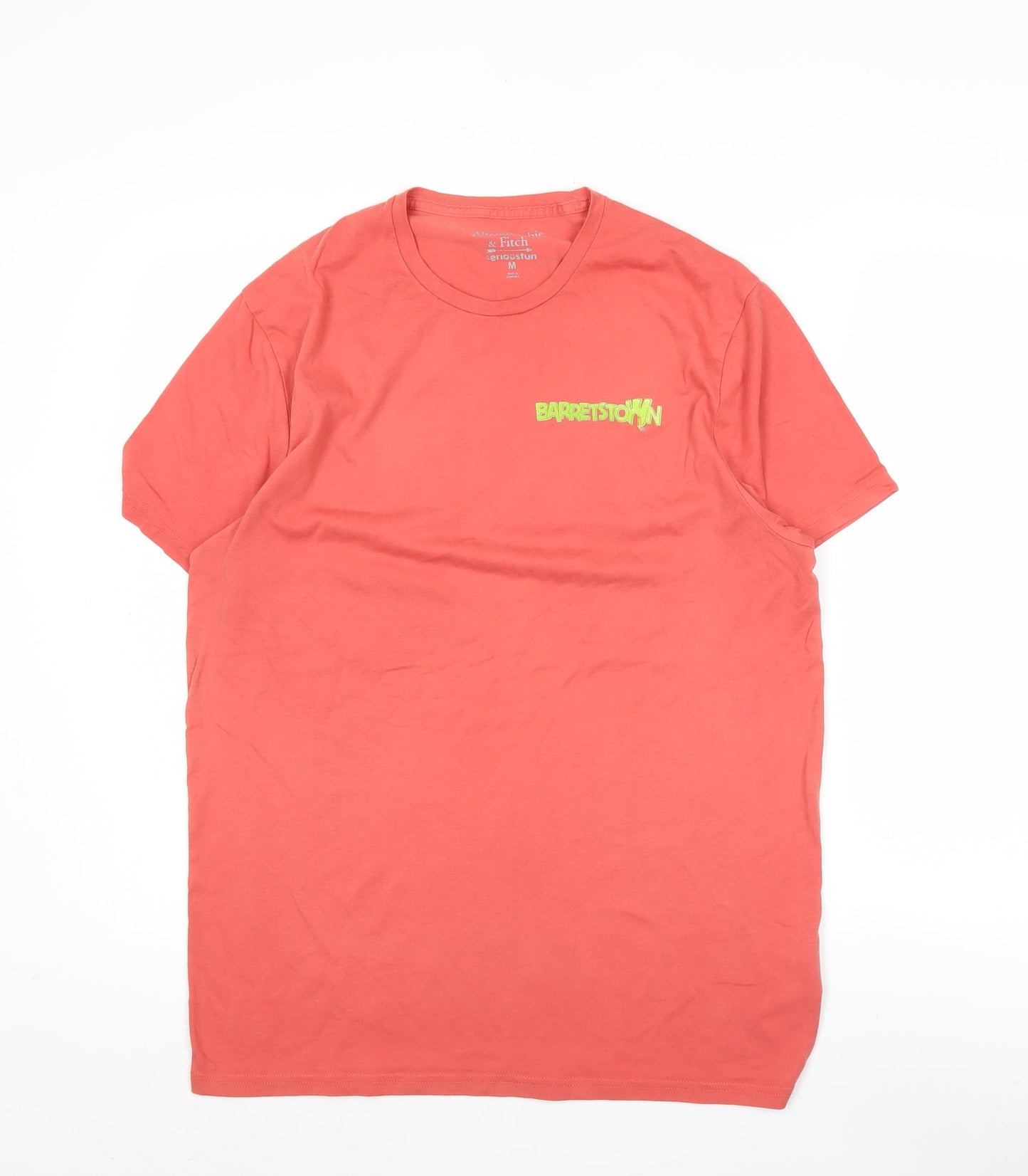 Abercrombie & Fitch Men’s Red Barretstown Graphic Print T-Shirt M