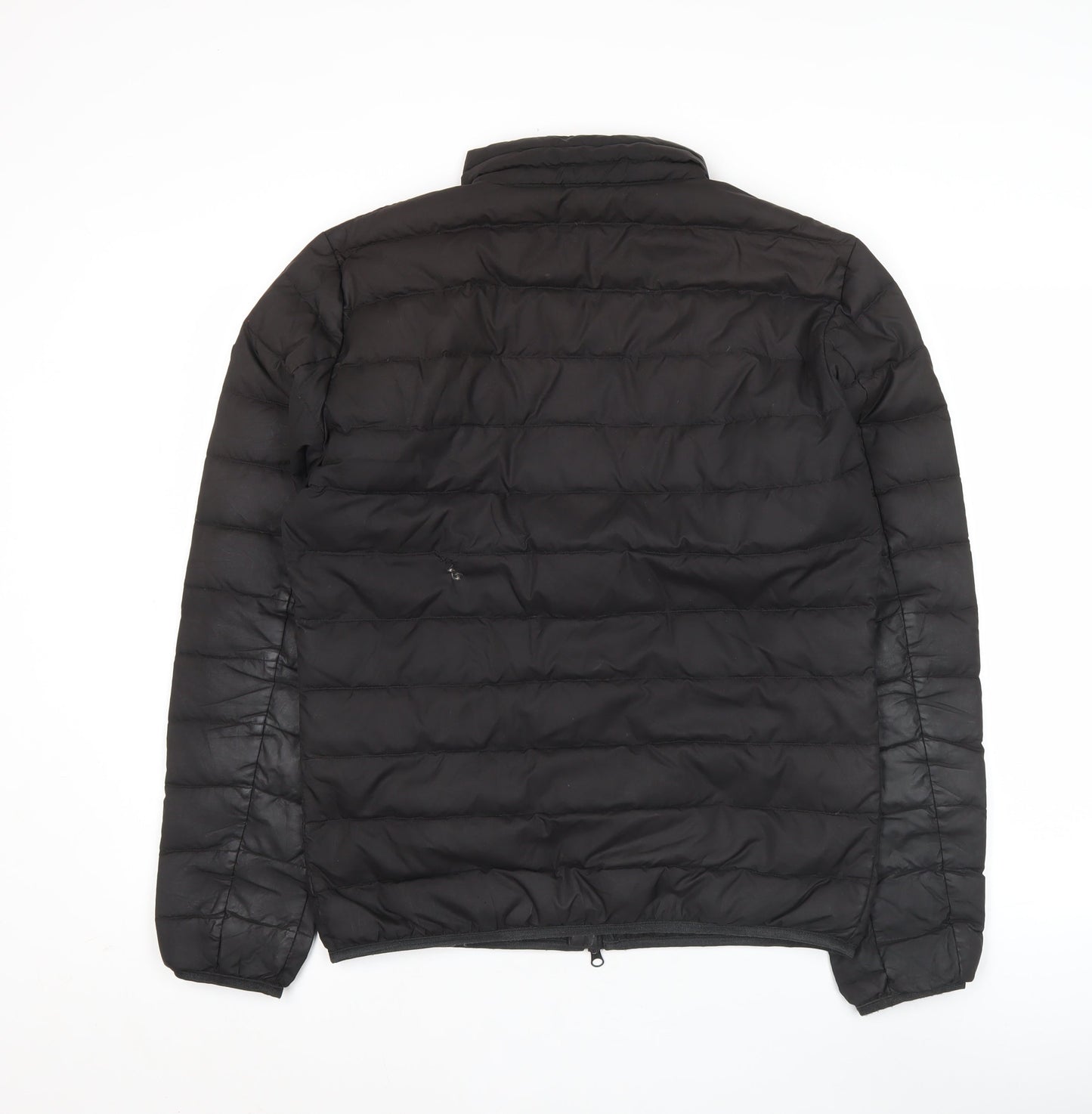 Emporio Armani EA7 Men's Black Puffer Jacket L Regular Fit Zip Up