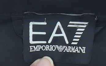 Emporio Armani EA7 Men's Black Puffer Jacket L Regular Fit Zip Up